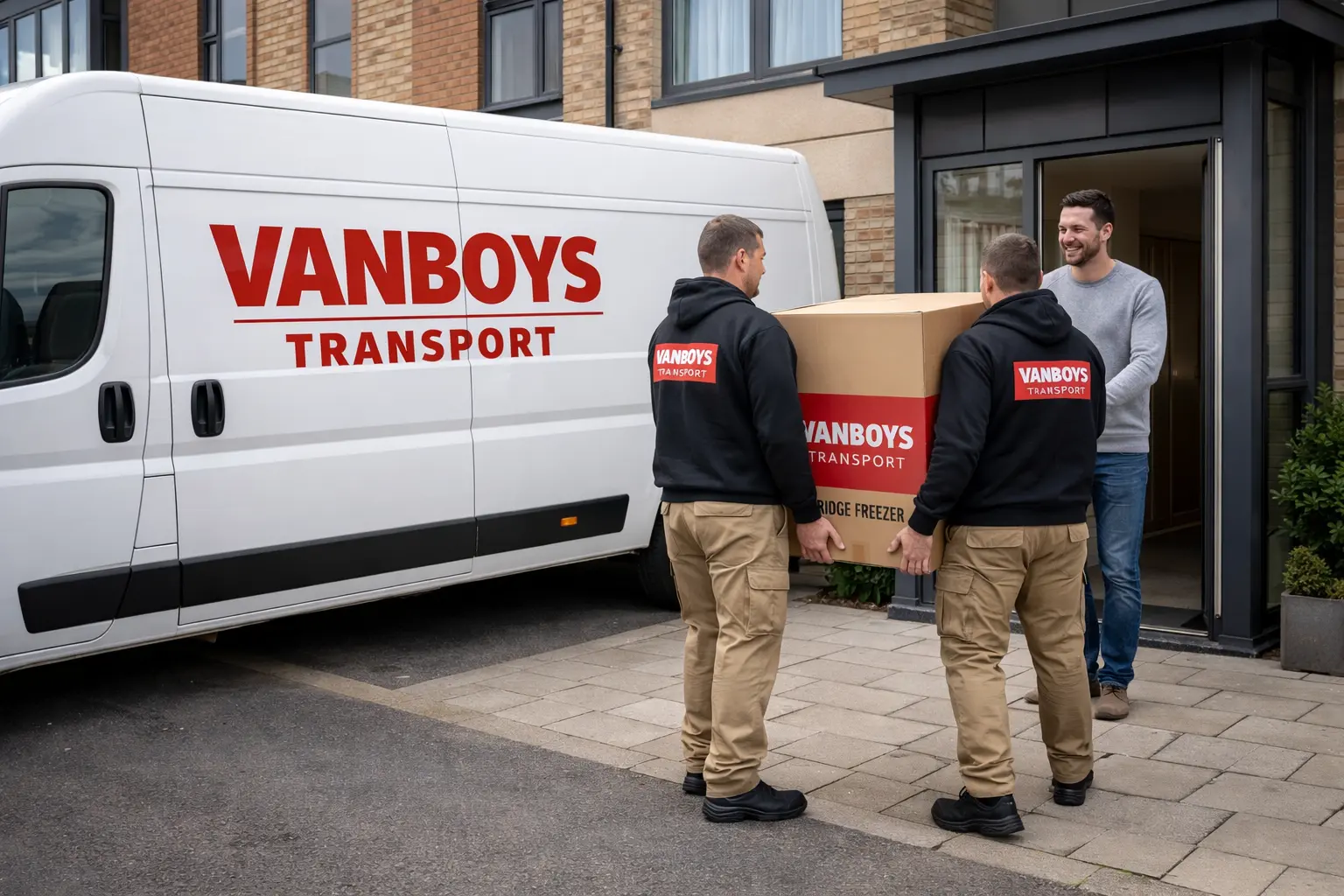 Delivery Service – Vanboys delivery at modern apartment