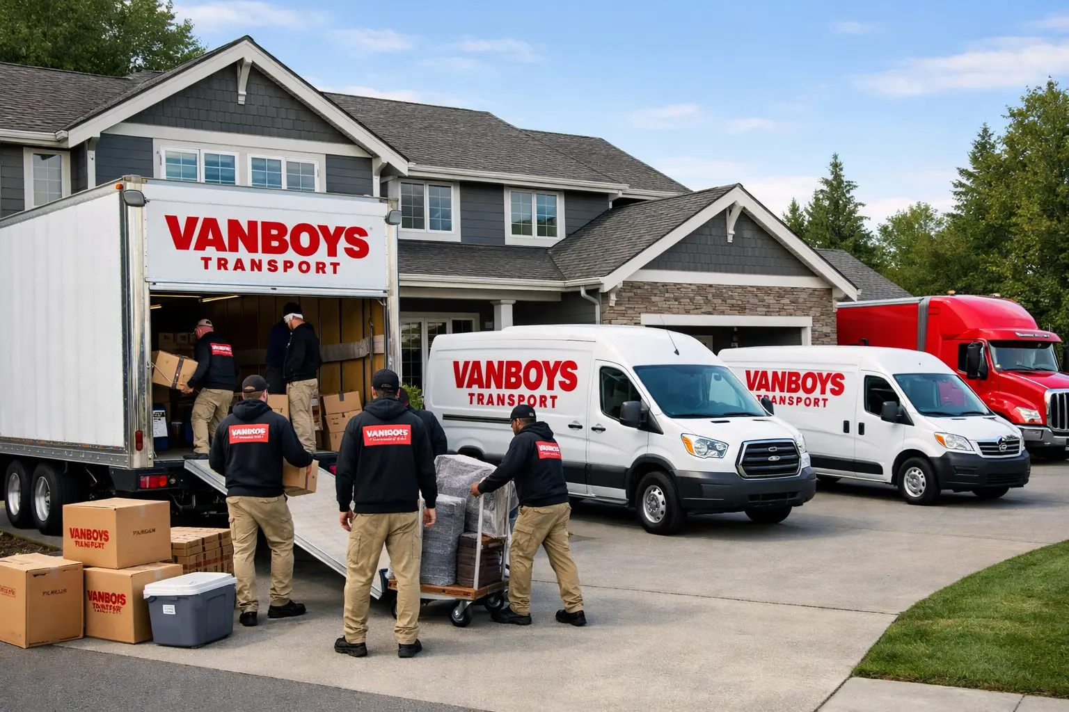 Man and Van Hire – Vanboys Transport fleet